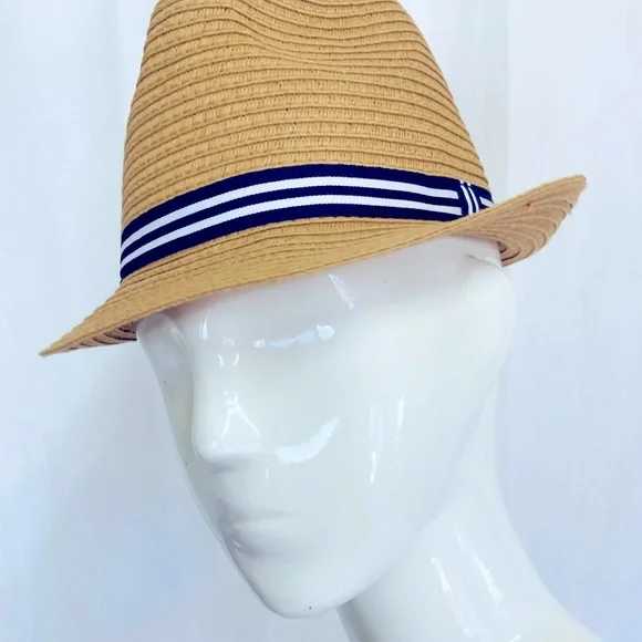 Janie and Jack Straw Fedora Hat size 4-5 ☀️spring summer - Picture 7 of 12